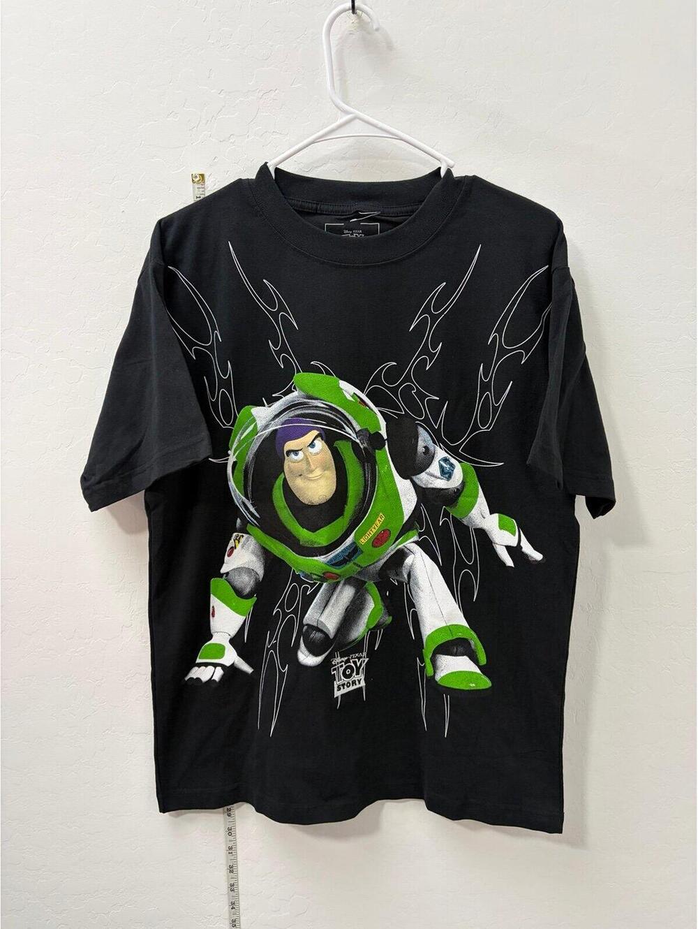 New Vintage Style Pixar Disney Toy Story Buzz Lightyear embroidered shirt Medium